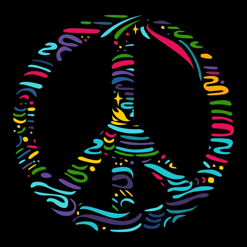 Peace Peace symbol Icon Stickdatei – Kinder