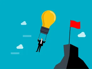 Idea Businessman Balloon Stickdatei