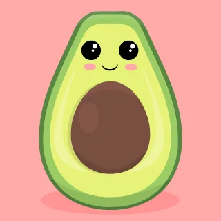 Fruit Avocado Healthy Stickdatei