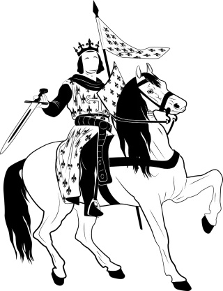 King Religion Horse Stickdatei