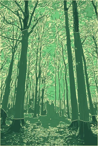 Trees Nature Forest Stickdatei
