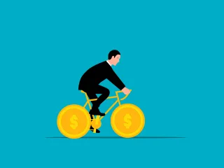 Bike Money Business Stickdatei