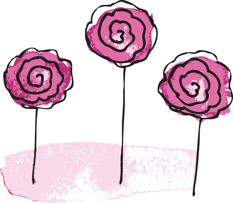 Flower Roses Bloom Stickdatei – Blumen