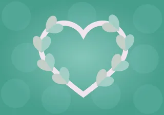 Romantic card Hearts Background Stickdatei