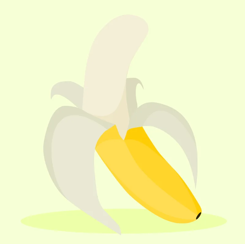 Banana Peeled banana Food Stickdatei – Essen & Trinken