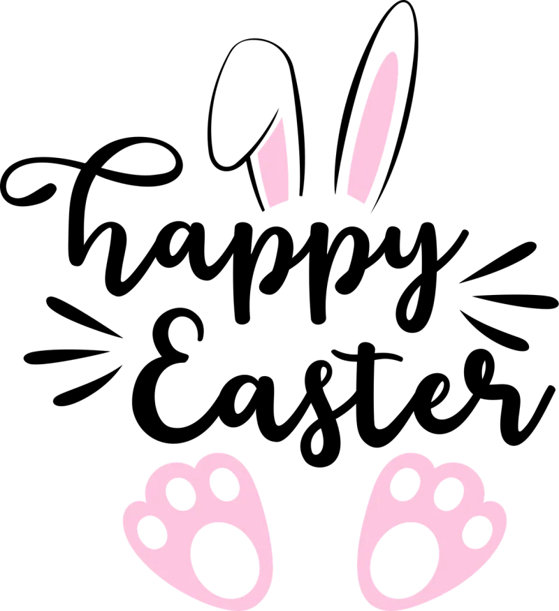 Happy easter Bunny Greeting Stickdatei – Tiere