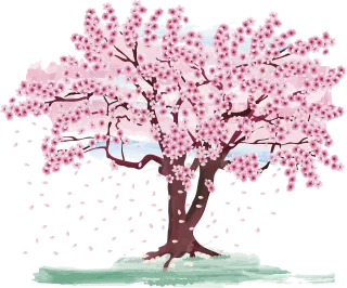 Cherry blossom Tree Spring Stickdatei