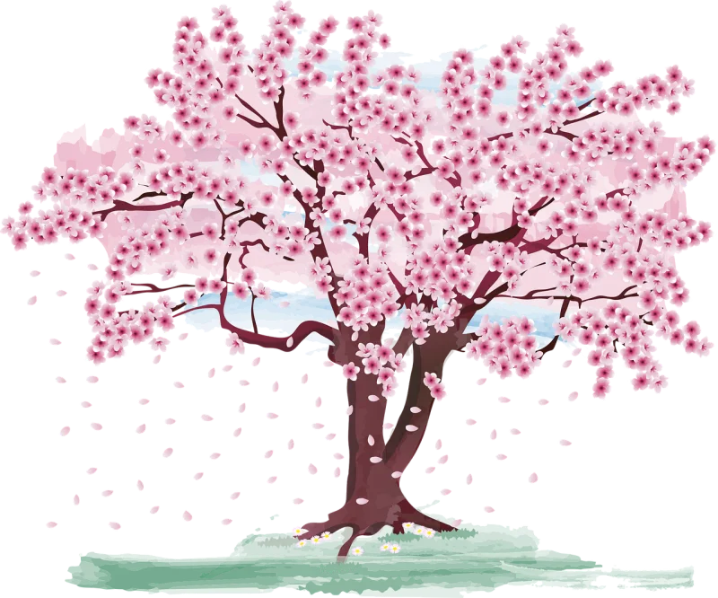 Cherry blossom Tree Spring Stickdatei – Blumen