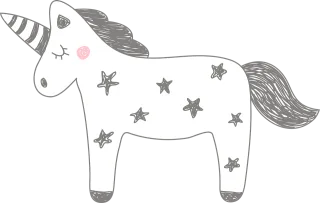 Unicorn Horn Nature Stickdatei – Kinder