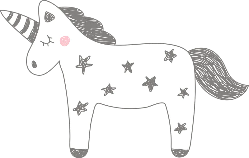 Unicorn Horn Nature Stickdatei – Kinder