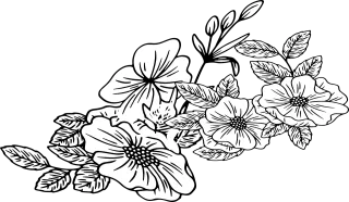 Flowers Floral Bouquet Stickdatei