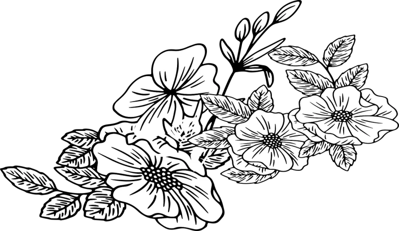Flowers Floral Bouquet Stickdatei – Blumen