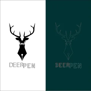 Deer Pen Logo Stickdatei