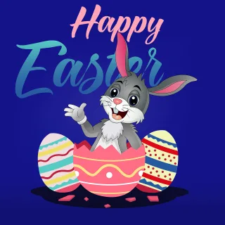 Rabbit Holiday Easter Stickdatei