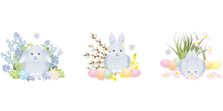 Easter Nature Easter bunny Stickdatei
