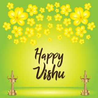 Happy vishu Flower wallpaper Vishu Stickdatei – Blumen