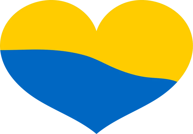 Ukraine Flag Love Stickdatei – Herzen & Liebe