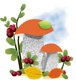 Mushroom Aspen Forest Stickdatei