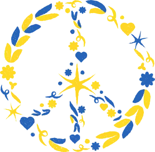 Peace Symbol Flag Stickdatei