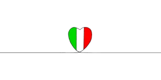 Heart Italy Flag Stickdatei
