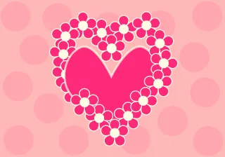 Love card Pink Reason Stickdatei