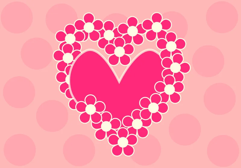 Love card Pink Reason Stickdatei – Herzen & Liebe