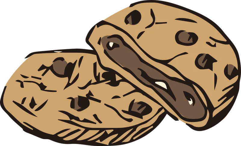 Cookies Chocolate-chip cookies Dessert Stickdatei – Essen & Trinken