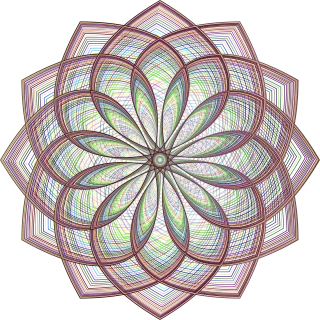 Mandala Rosette Line art Stickdatei – Kinder