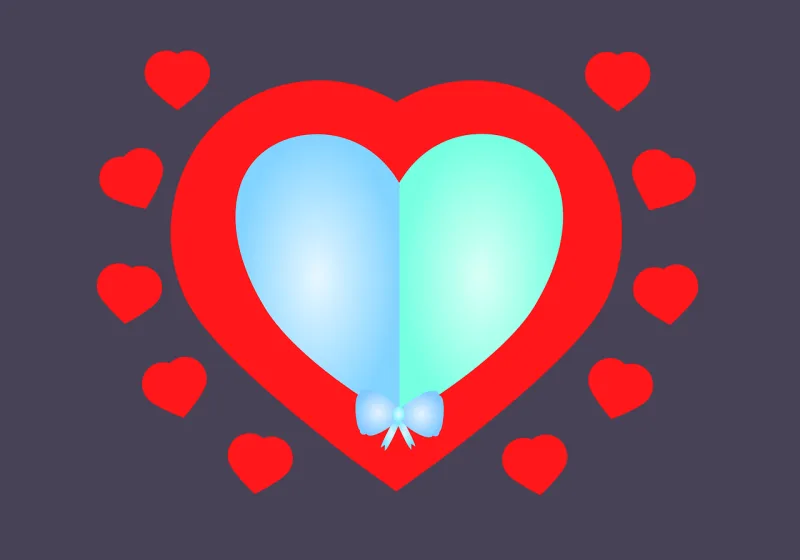 Card Valentine Heart Stickdatei – Herzen & Liebe