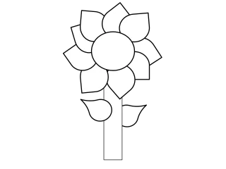 Flower Sunflower Petals Stickdatei