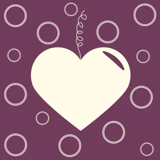 Valentine Heart Background Stickdatei