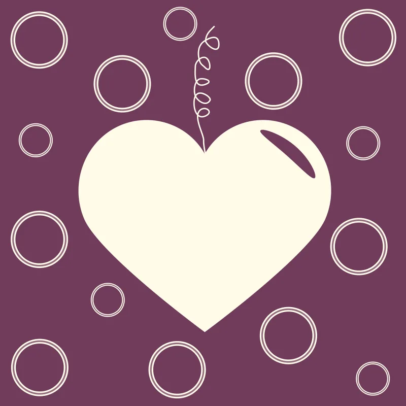 Valentine Heart Background Stickdatei – Herzen & Liebe
