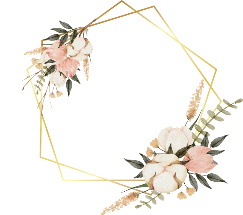 Frame Flowers Flower background Stickdatei – Herzen & Liebe