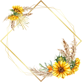 Frame Flowers Wedding Stickdatei – Herzen & Liebe