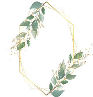 Frame Leaves Wedding Stickdatei