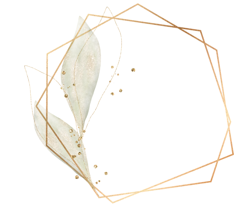 Frame Leaves Wedding Stickdatei – Herzen & Liebe