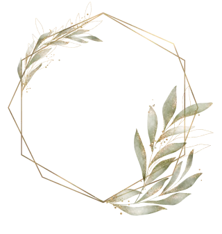Frame Leaves Wedding Stickdatei