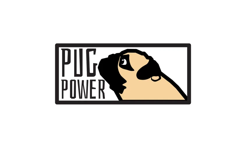 Pug Dog Animal Stickdatei – Tiere