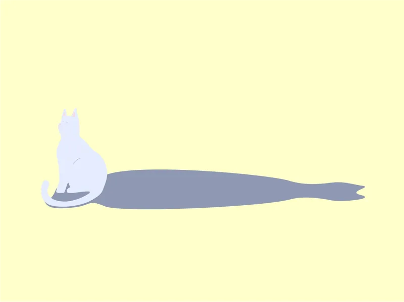 Cat Shadow Cartoon cat Stickdatei – Tiere
