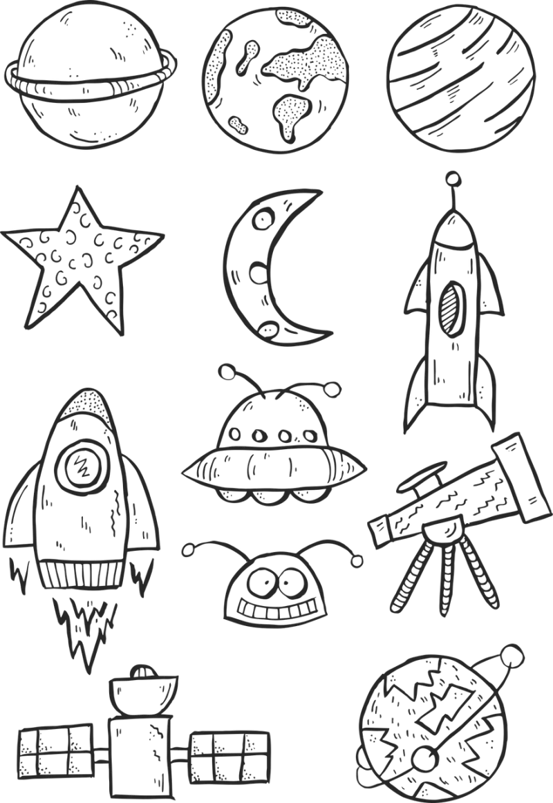 Universe Cartoon Beautiful wallpaper Stickdatei – Kinder