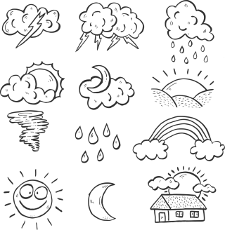 The weather Cartoon Cloud Stickdatei