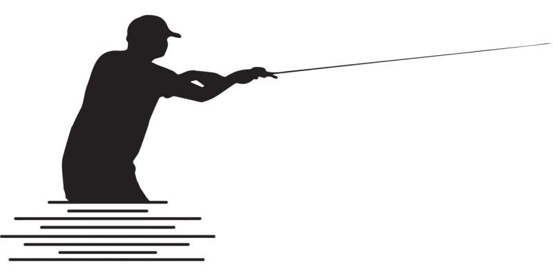Fisherman Nature Fishing Stickdatei – Tiere