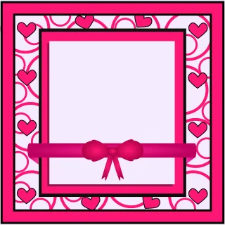 Romantic setting Border Colorful Stickdatei