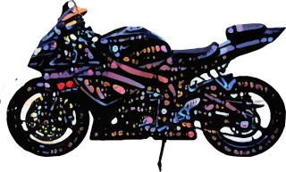 Motorcycle Motorbike Cartoon motorcycle Stickdatei