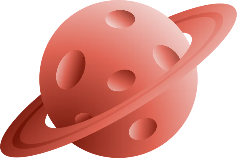 Planet Drawing Ring Stickdatei – Natur