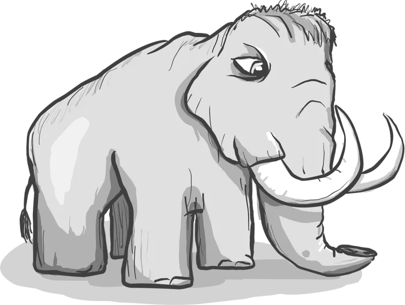 Mammoth Elephant Animal Stickdatei – Tiere