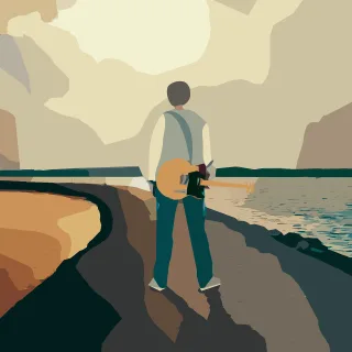 Man Person Guitar Stickdatei