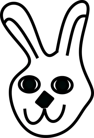 Bunny Animal Rabbit Stickdatei – Tiere