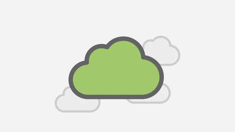 Cloud Storage Icon Stickdatei – Natur