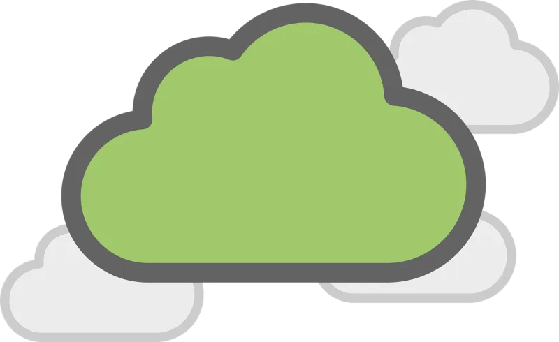 Cloud Storage Icon Stickdatei – Natur